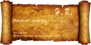 Heuter Kevin névjegykártya